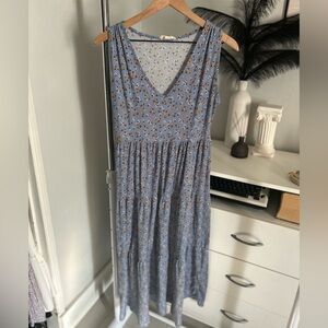 Jessica Simpson Blue Floral Maxi Dress